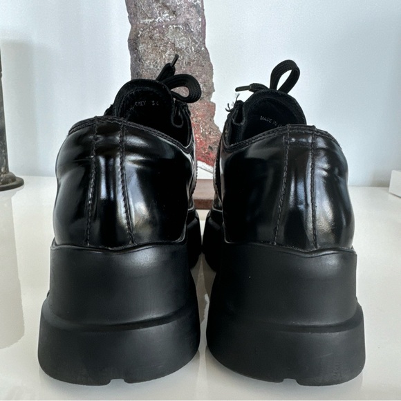 Prada Chunky Soled Derby Lace-up Loafers with Oversized buckle size 36 - Picture 7 of 16